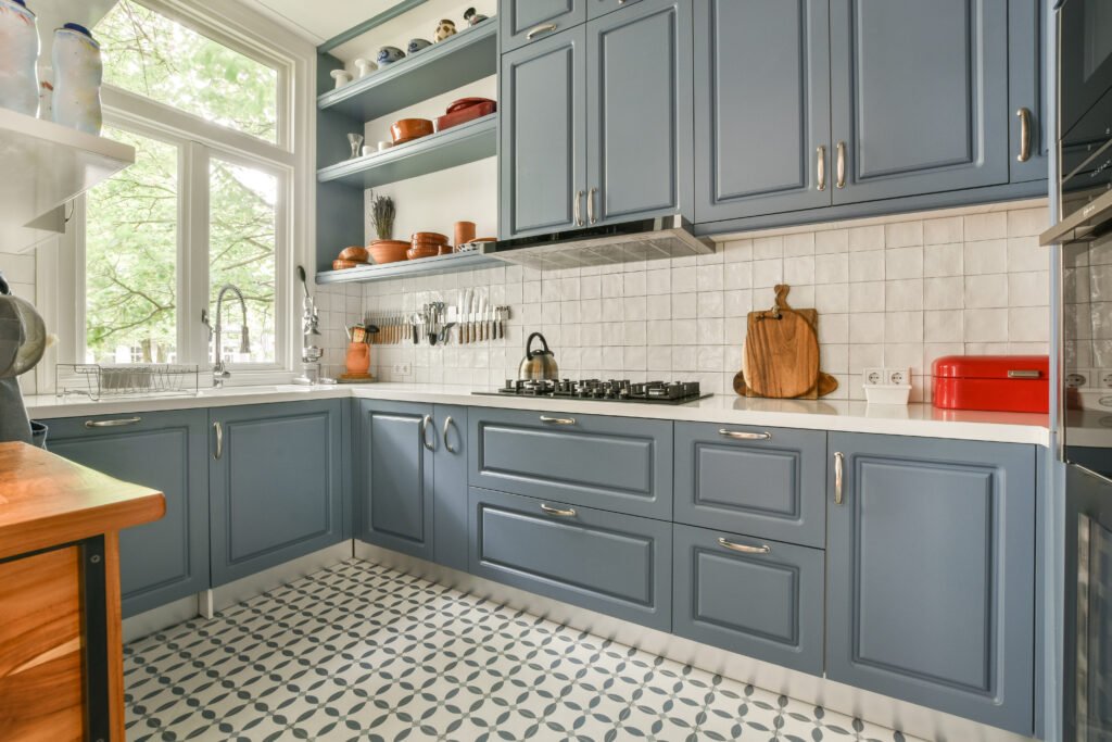 Blue and Grey Kitchen Ideas - A Modern Haven of Style and Tranquility bright and modern kitchen design 2023 11 27 04 49 55 utc