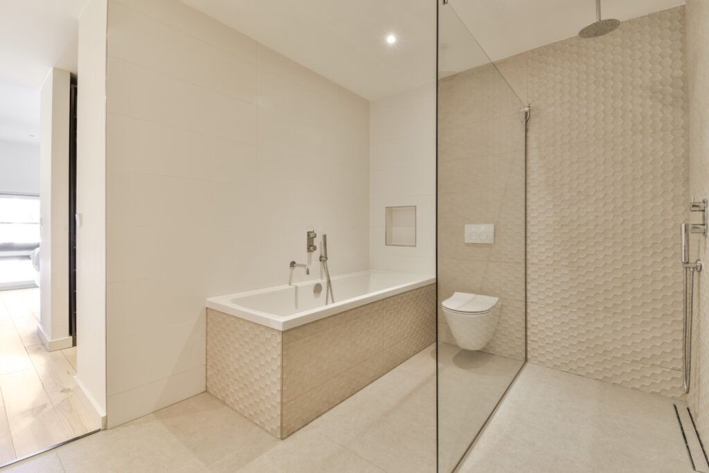 Beige Bathroom Tile Ideas - A Guide to Warm and Timeless Style interior of modern light bathroom with toilet 2023 11 27 05 31 33 utc